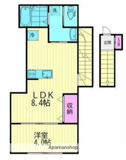 ウエストレジデンス【201号室】の間取り