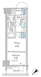 パークアクシス品川南大井パークフロント【3階】の間取り
