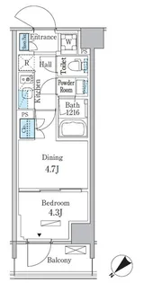 パークアクシス品川南大井パークフロント【4階】の間取り