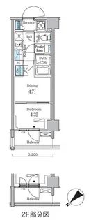 パークアクシス品川南大井パークフロント【2階】の間取り