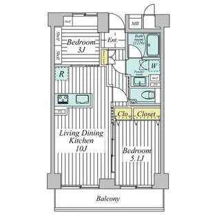 シェル クレール大森【3階】の間取り