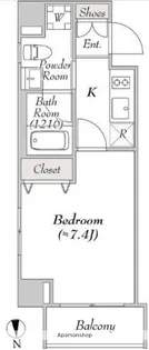 ミリア・レジデンス長原【5階】の間取り