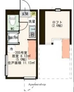 プラチナム久が原【1階】の間取り