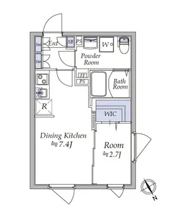アトリオフラッツ馬込【4階】の間取り