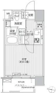 コスモグランス南品川【5階】の間取り