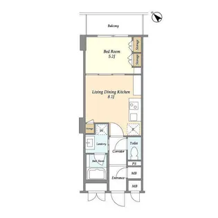 NIFIT日本橋横山町【7階】の間取り