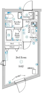 ラフィスタ品川西大井【3階】の間取り