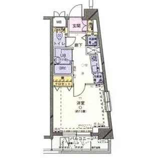 シンシア日本橋新川【7階】の間取り