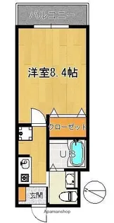 ウェルスクエア蒲田【305号室】の間取り