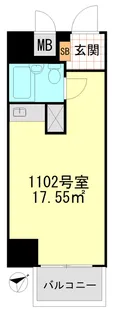 ライオンズマンション旗の台【11階】の間取り