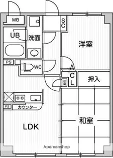 アエラス石川台【3階】の間取り