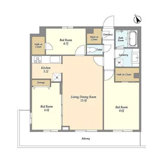 EMパレス田園調布【4階】の間取り