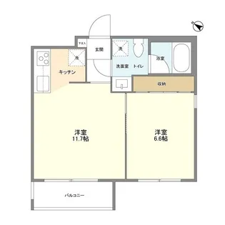 三軒茶屋レジデンス【2階】の間取り