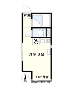 チャルテ西品川【1階】の間取り