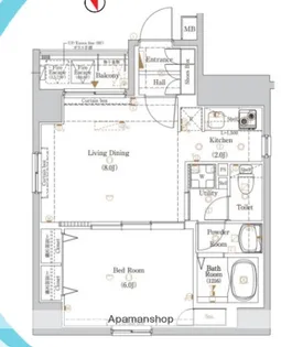 LOG銀座東【8階】の間取り