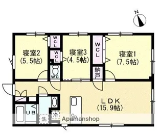 エフティヒア西品川【2階】の間取り