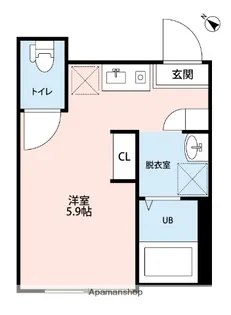 ホワイトパレット品川二葉Ⅰ【201号室】の間取り