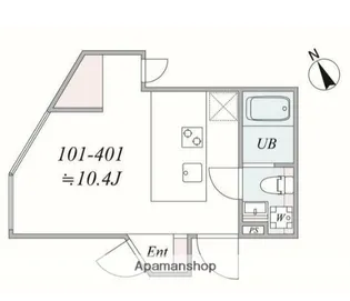 TRIAS132【401号室】の間取り