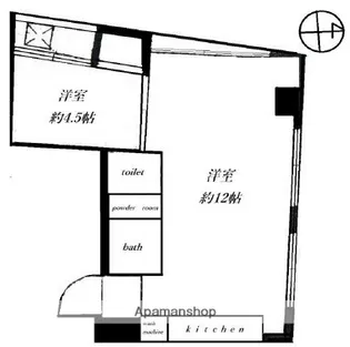 山田ビル【2階】の間取り