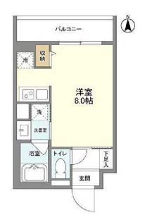 パルムクレスト武蔵小山 サウス棟【3階】の間取り