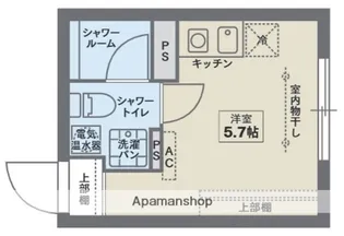 COCOFLAT HEIWAJIMA【2階】の間取り