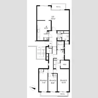 世田谷野毛レジデンス【2階】の間取り