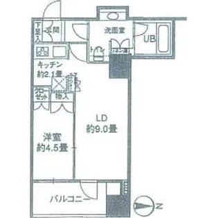 カスタリアタワー品川シーサイド【5階】の間取り