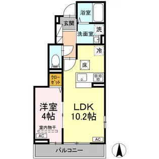 DPAINA南馬込【1階】の間取り