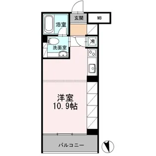 カスタリア目黒長者丸【2階】の間取り