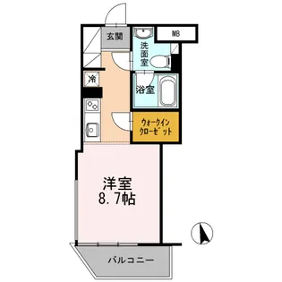カスタリア目黒長者丸【3階】の間取り