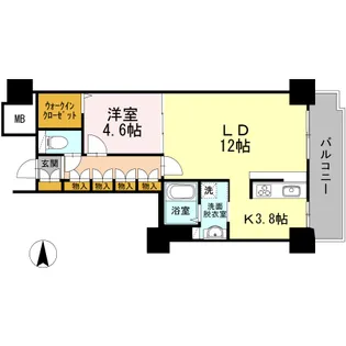 品川シーサイドビュータワー Ⅰ【29階】の間取り