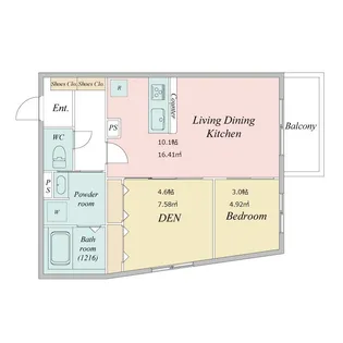 LIVEFLAT学芸大学【2階】の間取り