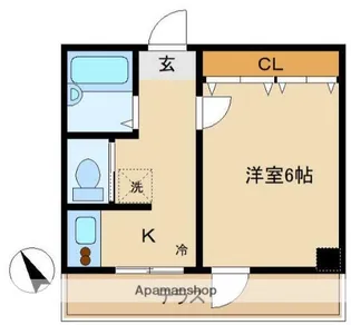 第38シンエイビル【101号室】の間取り
