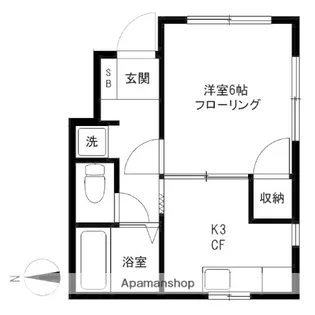コーポ梅屋敷【1階】の間取り