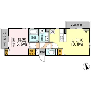 リベルテ大森【3階】の間取り