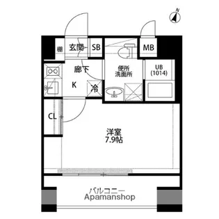 プレール・ドゥーク平和島【11階】の間取り