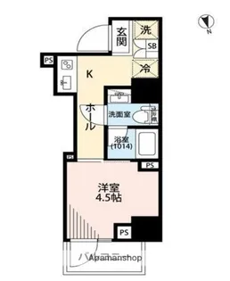プレール・ドゥーク戸越銀座通り【14階】の間取り
