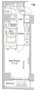 アーバンコア日本橋【6階】の間取り