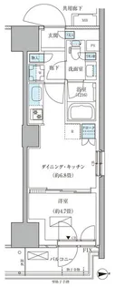 パークアクシス品川天王洲アイル【6階】の間取り