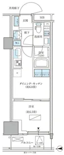 パークアクシス品川天王洲アイル【6階】の間取り