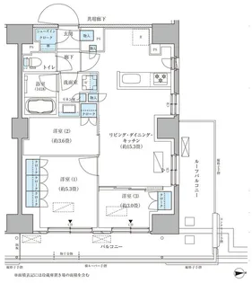 パークアクシス品川天王洲アイル【8階】の間取り