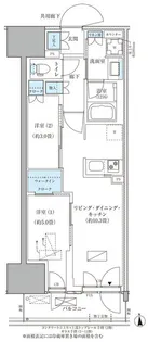 パークアクシス品川天王洲アイル【10階】の間取り