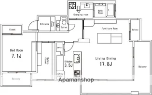 バースシティ大田中央【4階】の間取り