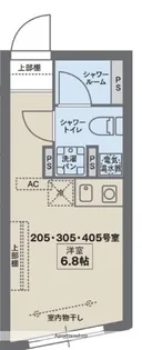 COCOFLAT西大井【405号室】の間取り