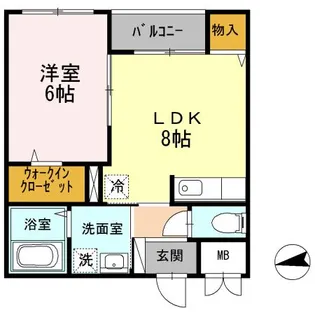 仲六郷ガーデン【1階】の間取り
