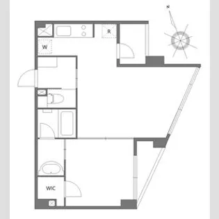 ベルジューレ高輪【1階】の間取り