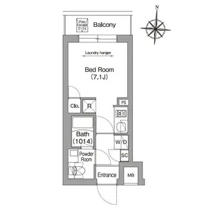 コンフォリア・リヴ南品川【1階】の間取り