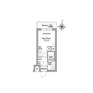 コンフォリア・リヴ南品川【1階】の間取り