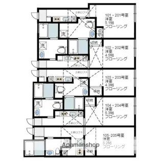 デュ セレスト蒲田【2階】の間取り