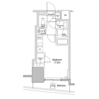 1Rの間取り画像